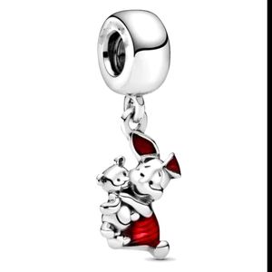 Piglet and teddy charm